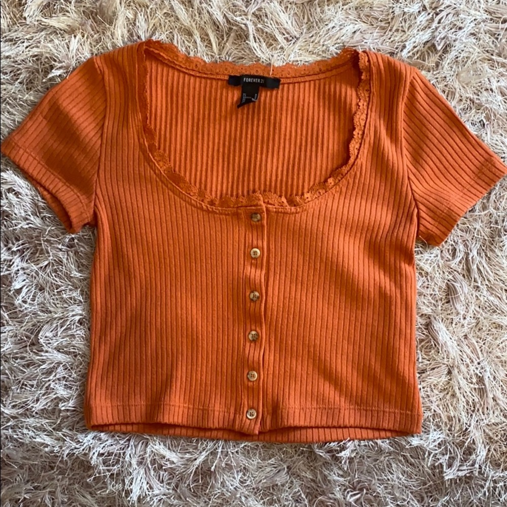 Forever 21 Crop Top with buttons :)